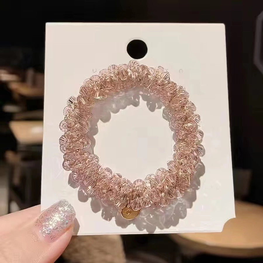 Women's Elegant Geometric Rhinestone Hair Tie