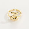 Copper 18K Gold Plated Plating Letter Copper Rings