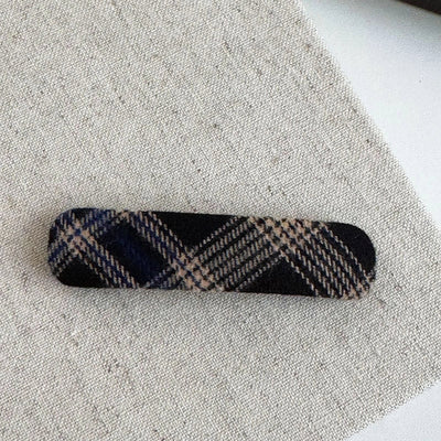 Women's IG Style Korean Style Plaid Cloth Hair Clip