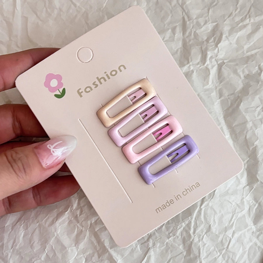 pink series bb hairpin female forehead star broken hair bangs side clip sweet girl small hairpin hair accessories