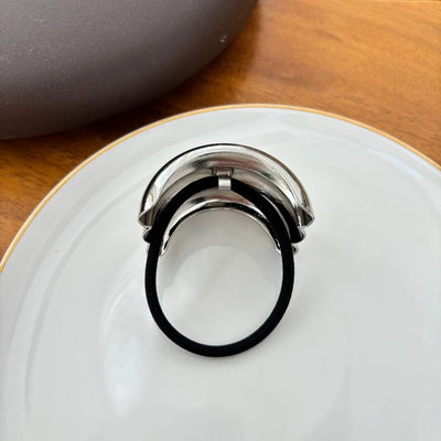 Women's Cute Vintage Style Exaggerated Asymmetrical Alloy Hair Tie