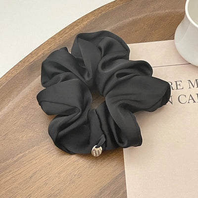 High-grade high-quality satin large intestine hair ring temperament fat intestine ring Korean style hair rope simple head rope women's headdress