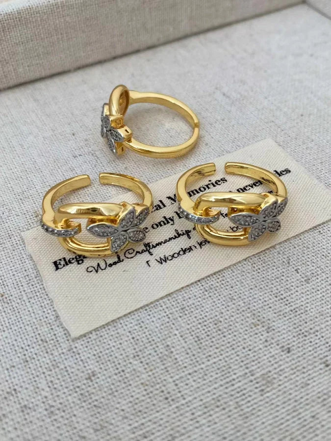 Jewelry Vintage Style Classic Style Geometric Copper Zircon Mixed Metal Rings Bracelets Earrings