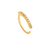 1 Piece Nose Rings & Studs Simple Style Geometric Heart Shape Alloy Plating Inlay Rhinestones Nose Rings & Studs