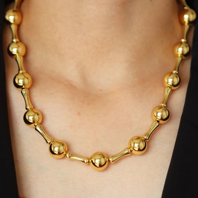 Copper Plating Geometric Necklace