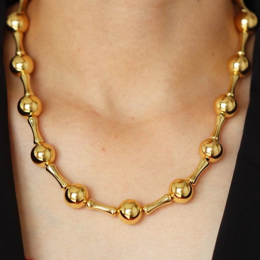 Copper Plating Geometric Necklace