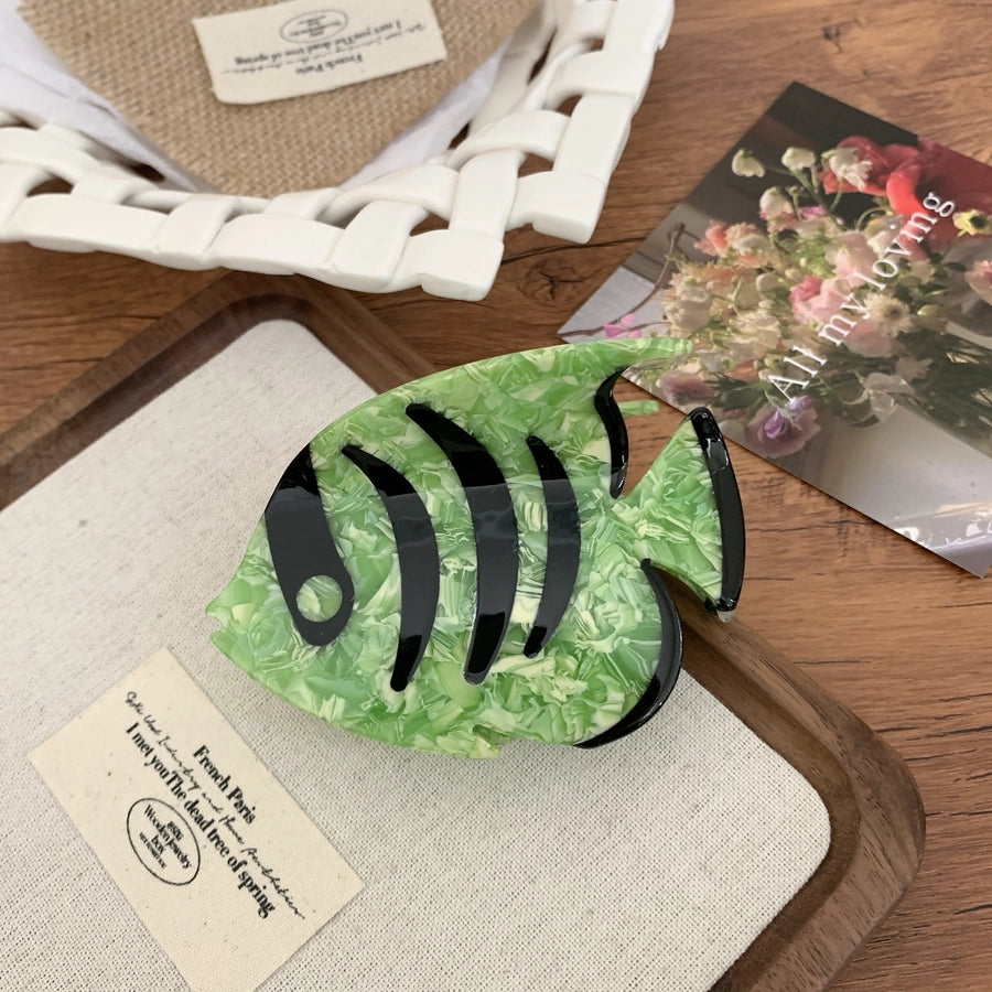 Women's Elegant Streetwear Fish Acetic acid sheets Hair Claws