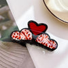 Women's Retro Geometric Heart Shape Acetic acid sheets Hair Claws