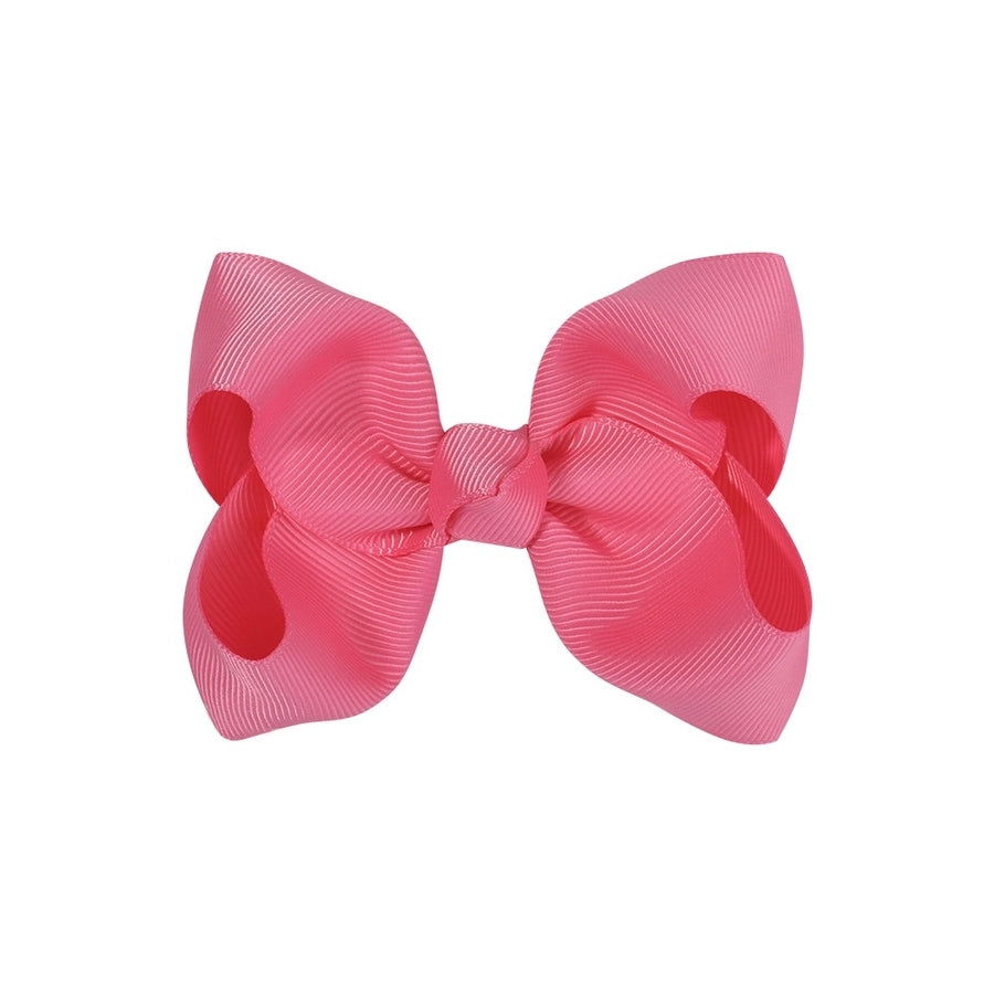 fashion bow knot polyester rib hair clip