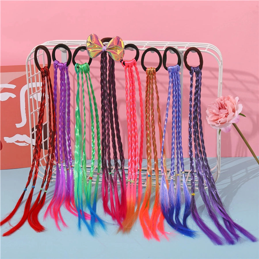streetwear solid color rubber band hair tie