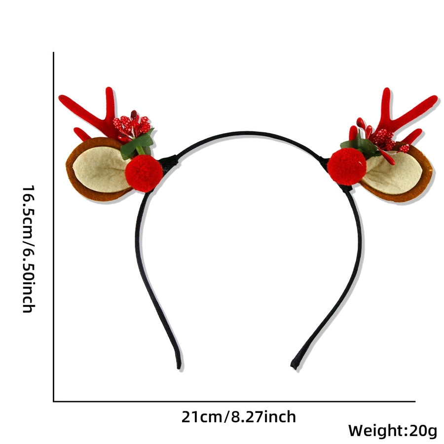 Christmas Cute Antlers Elk PET wool felt Iron