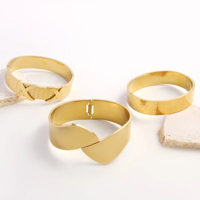 IG Style Simple Style Geometric 304 Stainless Steel  Bangle