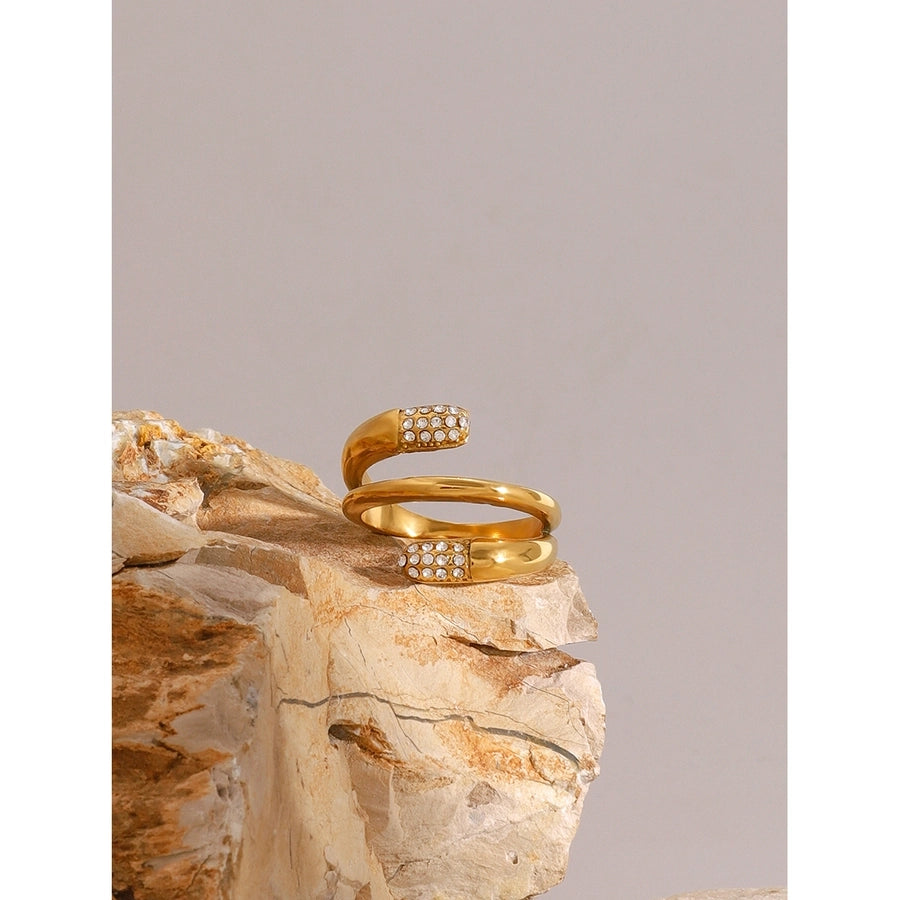 Jewelry Casual Simple Style Irregular 304 Stainless Steel Open Rings