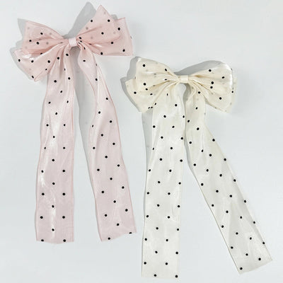 Women's Simple Style Bow Knot Gauze Hair Clip
