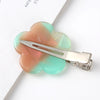 fashion ditsy floral arylic stoving varnish hair clip 1 piece