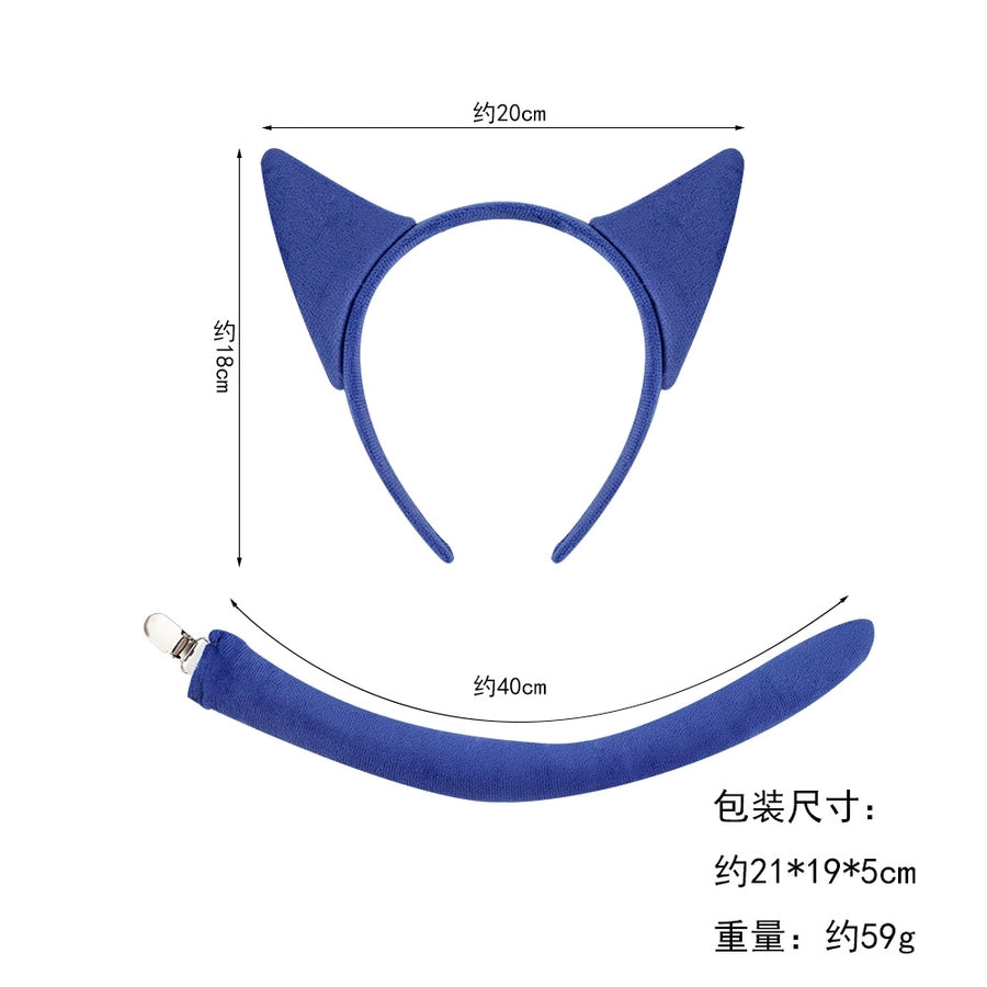 Women's Cartoon Style Solid Color Cloth Hair Band