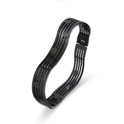 Casual Elegant Geometric Titanium Steel Rose Gold Plated White Gold Plated Gold Plated Bangle In Bulk