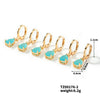 1 Pair Elegant Luxurious Water Droplets Plating Inlay Copper Zircon Drop Earrings