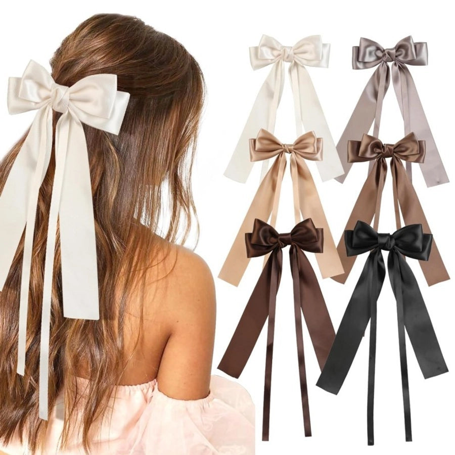 Women's Simple Style Classic Style Bow Knot Alloy Handmade Hair Clip