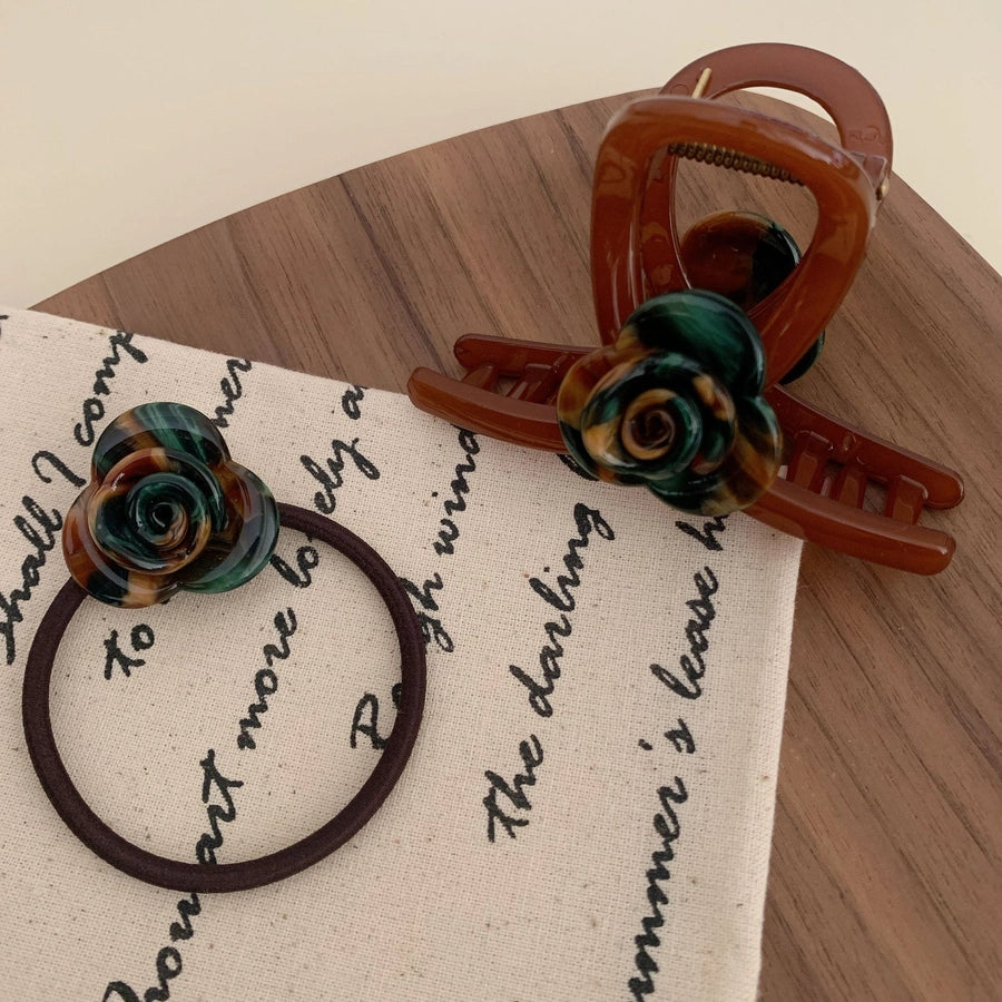 Women's Elegant Lady Simple Style Flower PS Acetic acid sheets Hair Tie Hair Claws