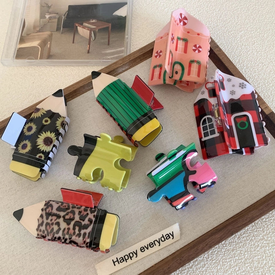 women's vintage style pencil arylic hair claws