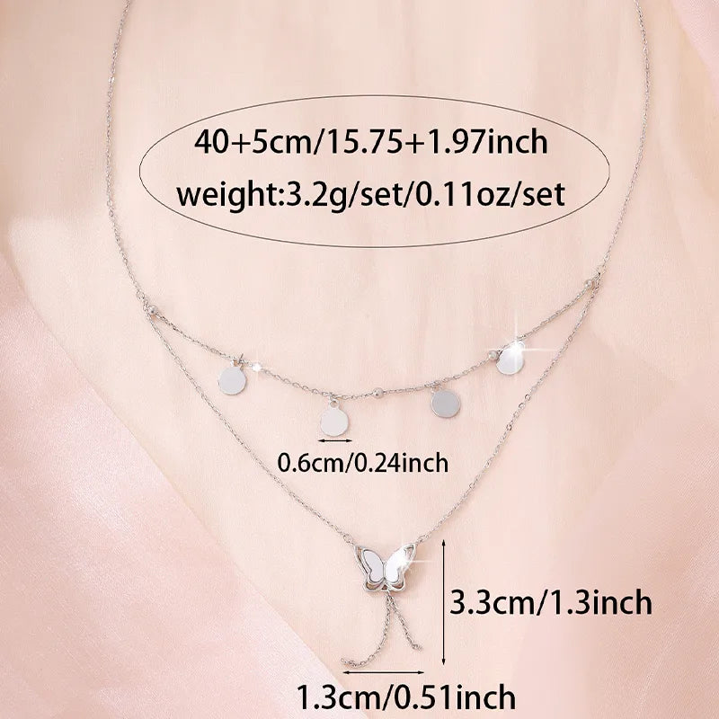 Elegant Animal Cross Butterfly Copper Alloy Pendant Necklaces Wholesale