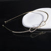 fashion bow knot metal inlay rhinestones hair band 1 piece