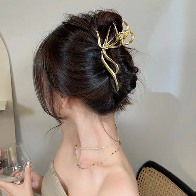 women's ig style elegant bow knot alloy plating hair claws