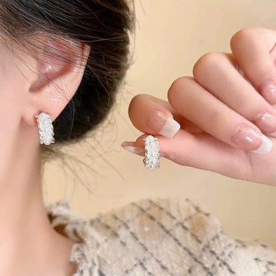 1 Pair Elegant Lady Geometric Heart Shape Plating Alloy Drop Earrings Ear Studs