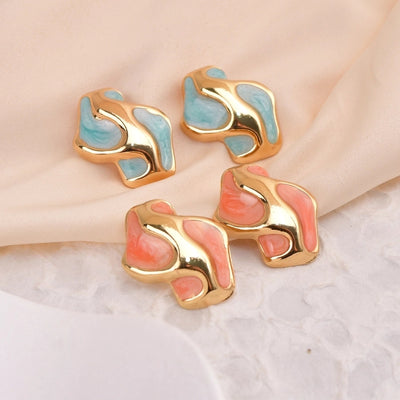1 Pair Casual Simple Style Classic Style Geometric 304 Stainless Steel Ear Studs