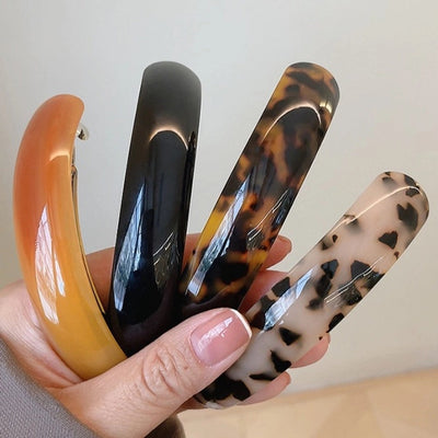 Women's Casual Simple Style Solid Color Leopard Zinc alloy Hair Clip