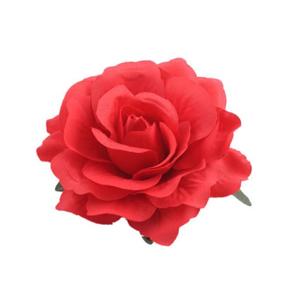 bohemian plaid flower cloth hair clip 1 piece
