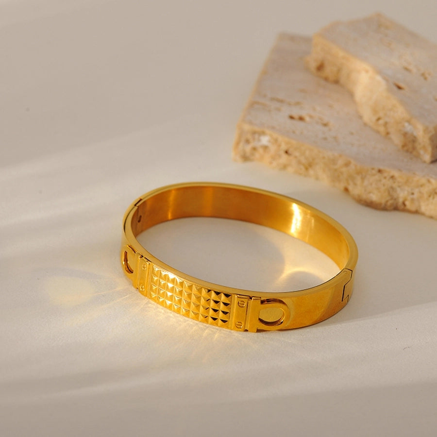 Elegant Round 304 Stainless Steel Bangle In Bulk