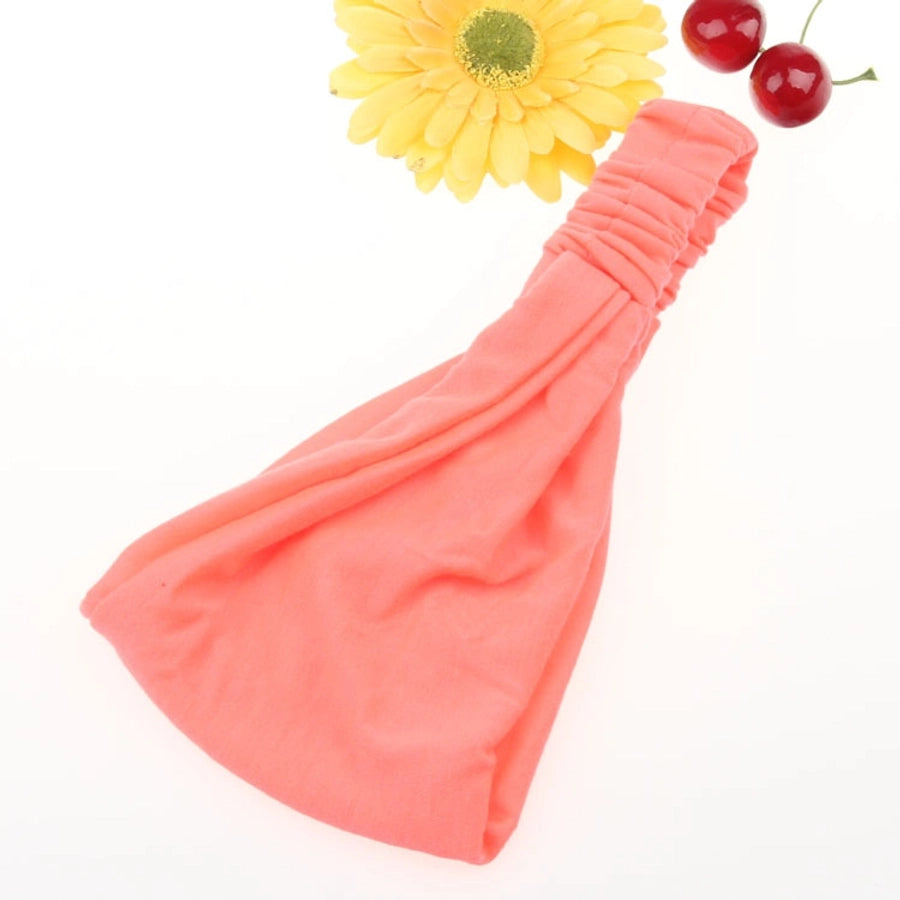 fashion solid color cotton hair band