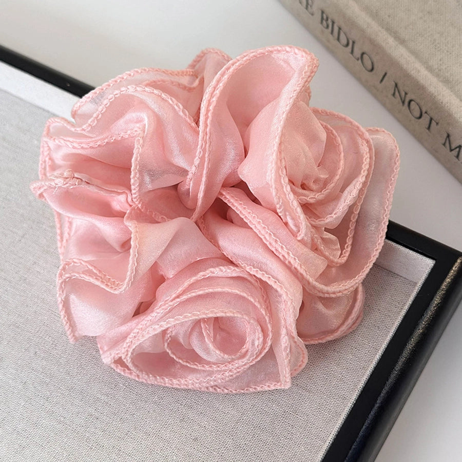 Women's Elegant Simple Style Flower Cloth Hair Tie