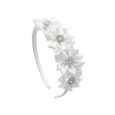 children's headband  4 diamond-studded polygonal flower handmade headband