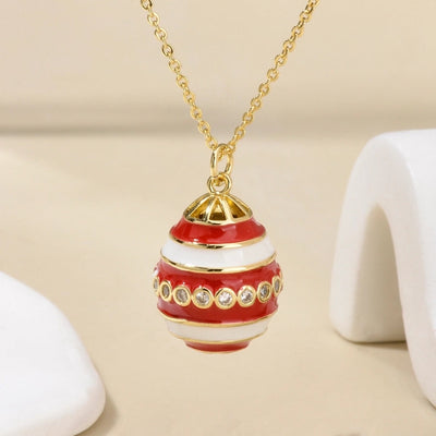Jewelry IG Style Simple Style Rejuvenating device Copper Rhinestones Epoxy Inlay Pendant Necklace