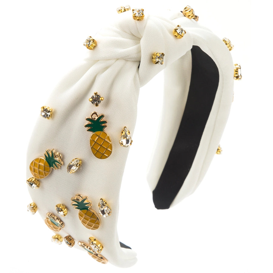 Women's Casual Vacation Classic Style Strawberry Watermelon Banana Alloy Glass Inlay Rhinestones Glass Hair Band