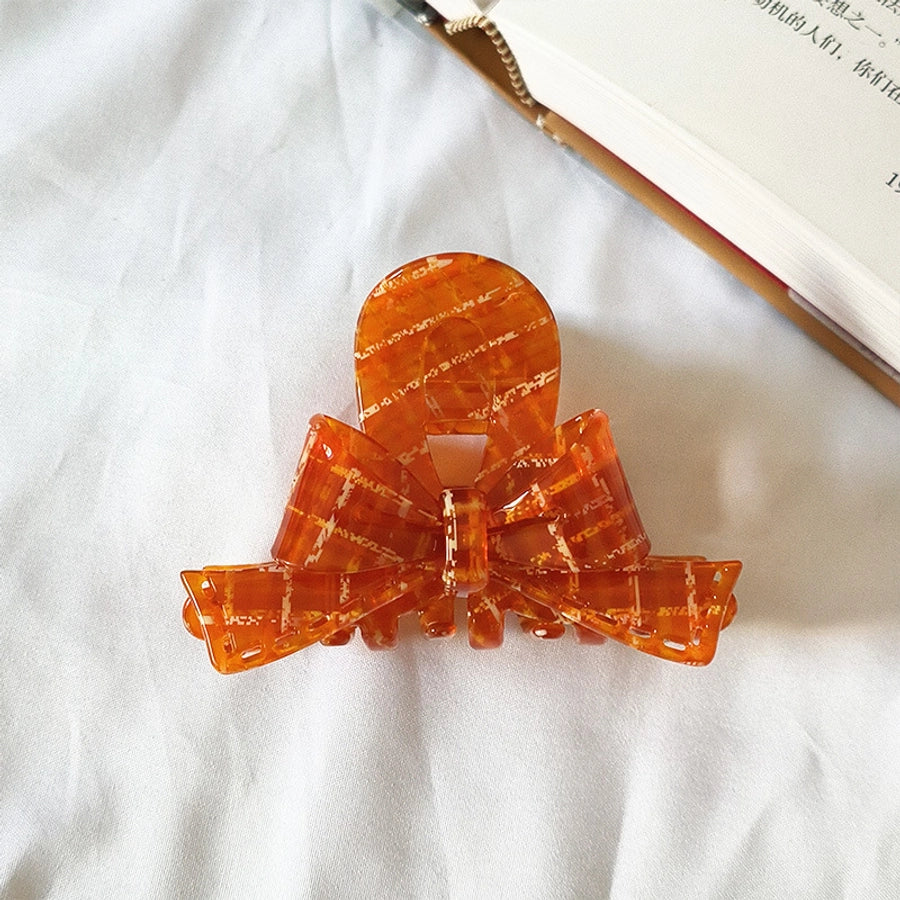 Women's Simple Style Streetwear Bow Knot Acetic acid sheets Handmade Hair Claws