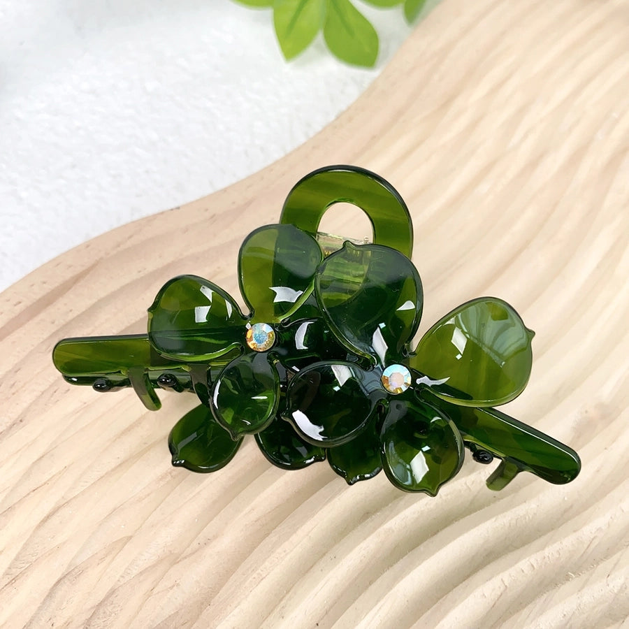 Women's Sweet Color Block Acetic acid sheets Hair Clip