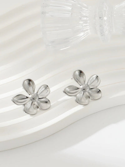 1 Pair Exaggerated Simple Style Oversized Flower Butterfly 304 Stainless Steel Ear Studs