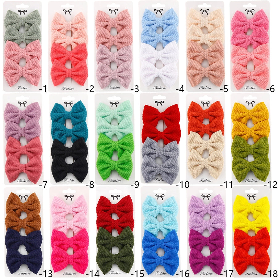 girl's simple style bow knot cloth braid hair band