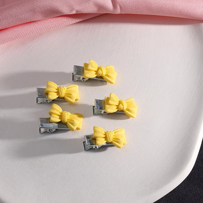 Women's Cute Sweet Heart Shape Plastic Resin Hair Clip