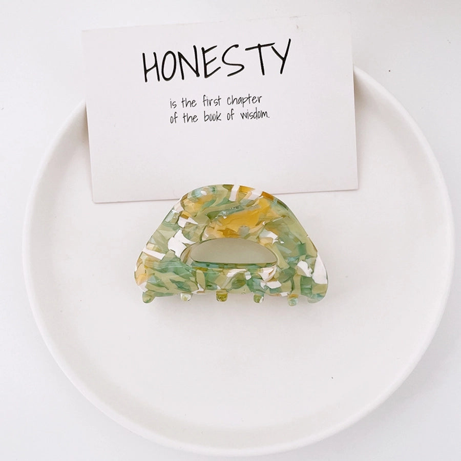 fashion tortoiseshell hollow semicircle hair clip simple hairpin