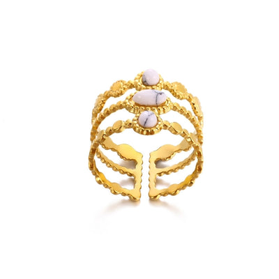 Jewelry Classical French Style Romantic Geometric 304 Stainless Steel Stainless Steel Rings