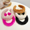 basic classic style solid color plush hair band