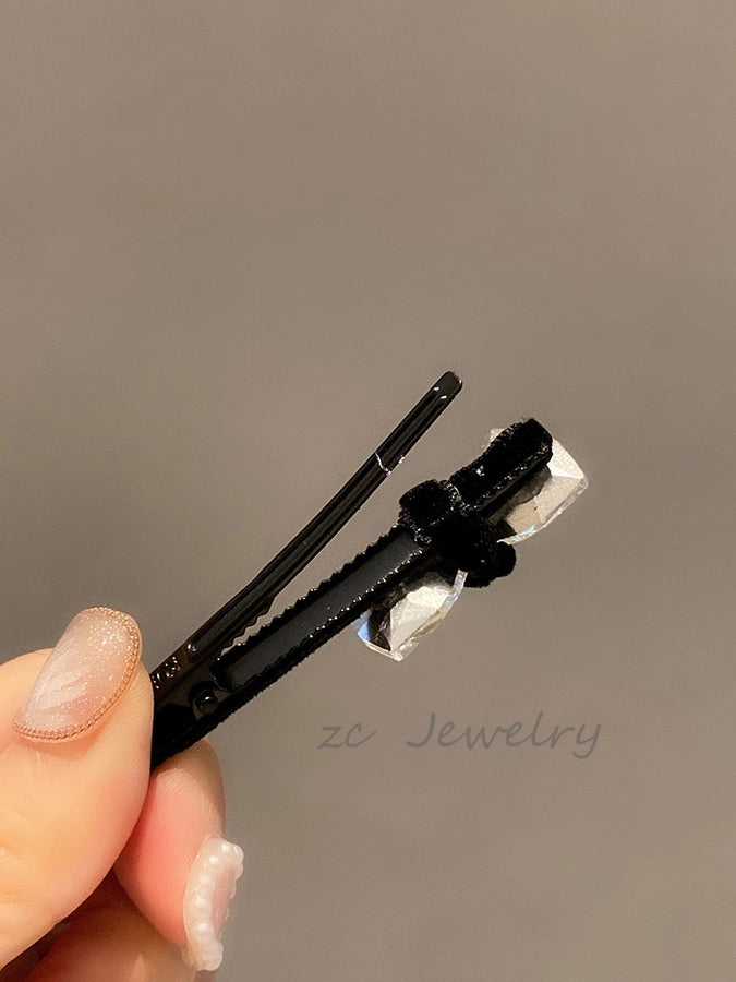 Women's Elegant Bow Knot Artificial Crystal Hair Clip