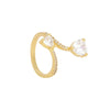 Jewelry Elegant Commute Heart Shape Copper Zircon Rings