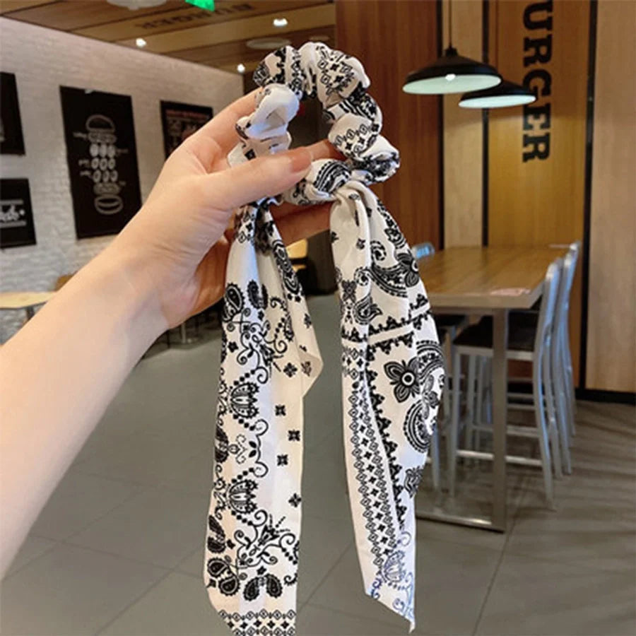 new spring and summer streamer fashion hair ring fabric headdress