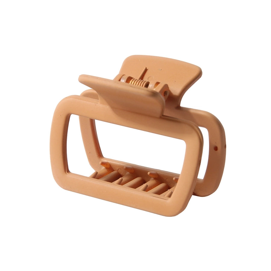 New Arrival Square Grip Spring/Summer Cream Color Shark Clip Female Back Head Updo Hair Clip